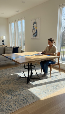 Eettafel River Table Echt Hout Riviertafel 110x110 Massieve Tafels