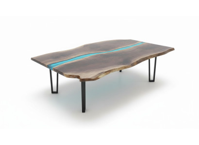 Tafel eettafel tafels epoxyhars epoxy massief design meubels 240x100 echt hout