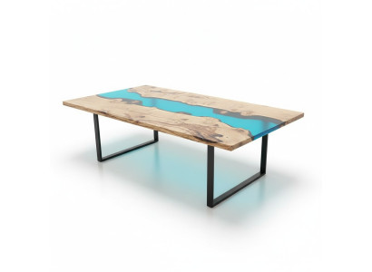 Rivier Tafels Eettafel Ontwerp Tafel Moderne Meubels 220x100 Epoxy Hars Oceaan Zee