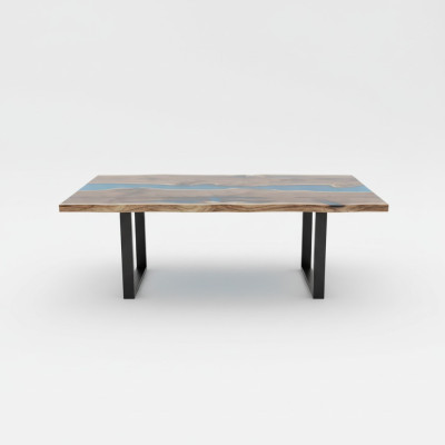 Rivier Tafels Eettafel Ontwerp Tafel Moderne Zee Meubels 220x90 Epoxy Hars Oceaan