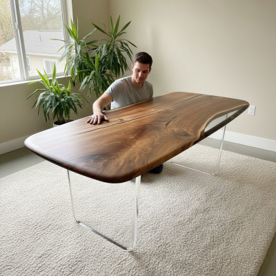 Salontafel River Table Echt Hout Epoxyhars Riviertafels Tafels Massief
