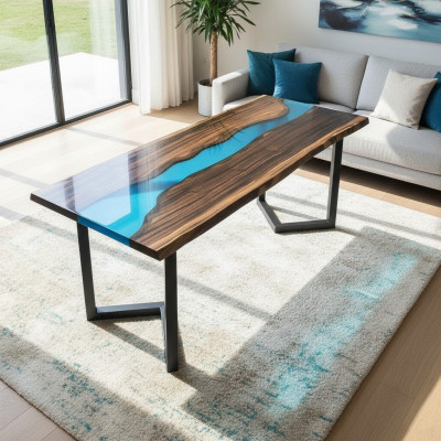 Salontafel River Table Massieve Tafels 100x50 Riviertafel Zee Waterval