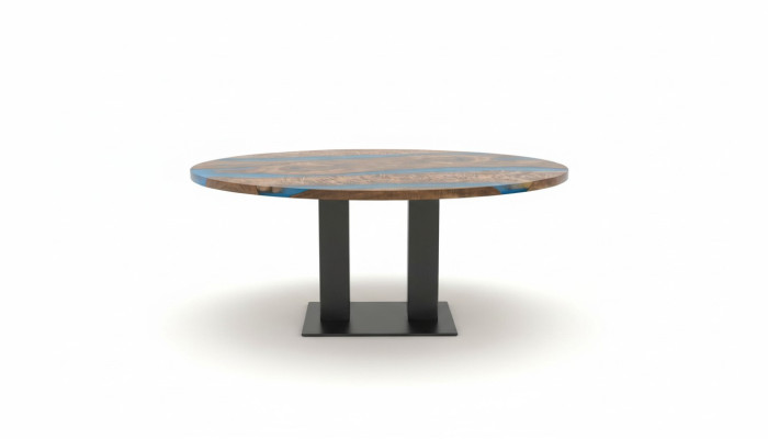 Massieve eettafel Ronde tafel Epoxy hars meubelen Waterval riviertafels Meubels
