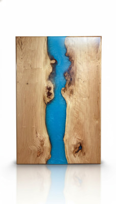 Epoxihars eettafel echt massief houten meubels waterval epoxytafel Nieuw 200x90