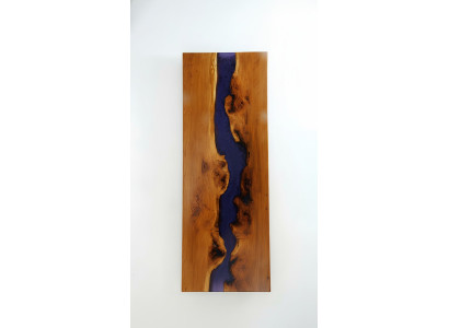 Tafel eettafel tafels epoxyhars epoxy echt hout massief designmeubels 250x90 Nieuw