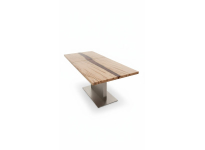 Tafel epoxyhars eettafel echt hout massief meubilair waterval epoxy conferentie