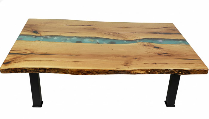 Bijzettafel salontafel epoxy meubels ontwerperstafel epoxyhars tafels 120x70cm