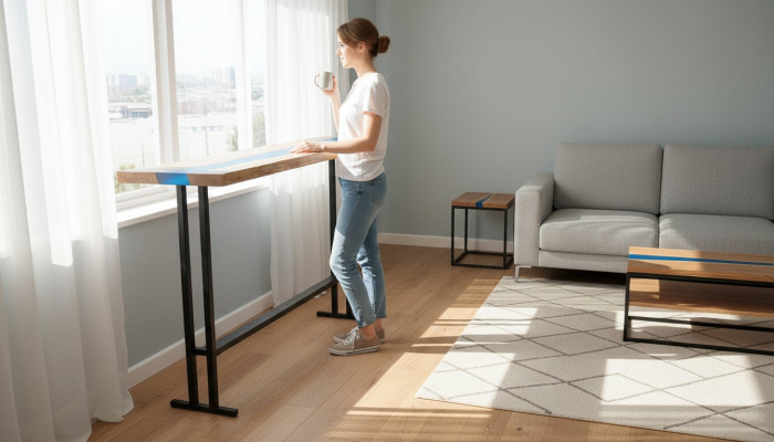 Bijzettafel Console-tafel Ontwerptafel Console-tafel 140*30cm