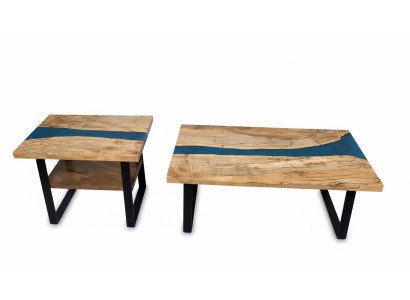 Op maat gemaakt tafel epoxyhars Epoxyhars Rivier Echt hout Prijs per vierkante meter Tafels