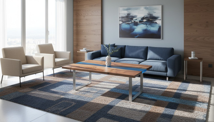 Epoxy Maatwerk Tafel Epoxyhars Stroom Echt Hout Prijs 1m² Tafels Hars