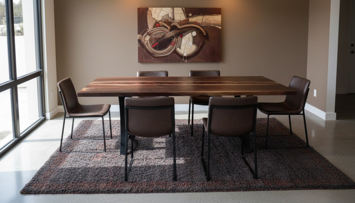 Aangepaste tafel van epoxyharsriviertafel echt hout echte prijs 1m² tafels.