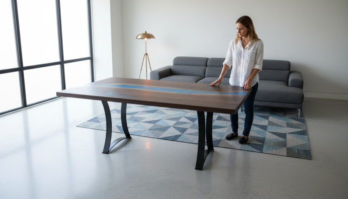 Epoxiehars Eettafel Eettafel Vergadertafel Ontwerper 1QM