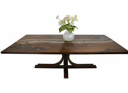Echt hout epoxyhars op maat gemaakte tafel epoxy rivier prijs 1m² tafels hars