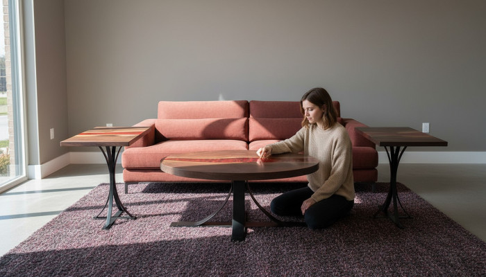 Bijzettafel Ontwerper Tafel Salontafel Handgemaakt Prijs 1 vierkante meter Nieuw