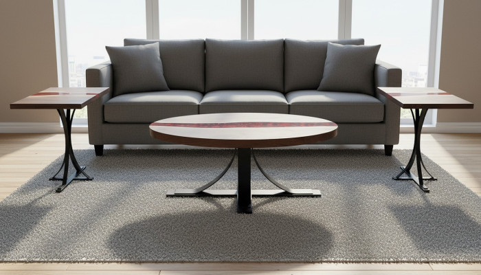 Bijzettafel Ontwerper Tafel Salontafel Handgemaakt Prijs 1 vierkante meter Nieuw