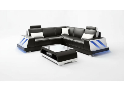 Hoekbank Verlicht Led Bank Bank Beklede Hoekbank Bankstellen Salontafel