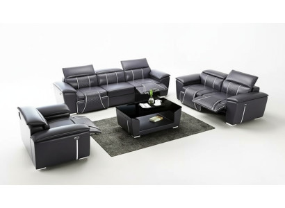 Sofaset 3-zits Set Design Bank Bank Modern Tafel Nieuw