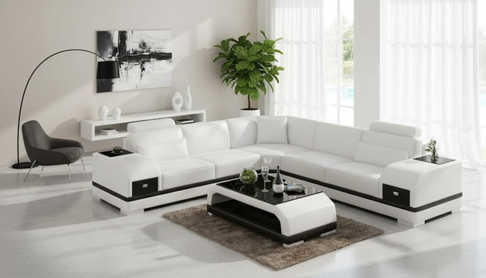Ontwerp leren bankstel bank hoekbank bank bankstellen leren bank woonkamer