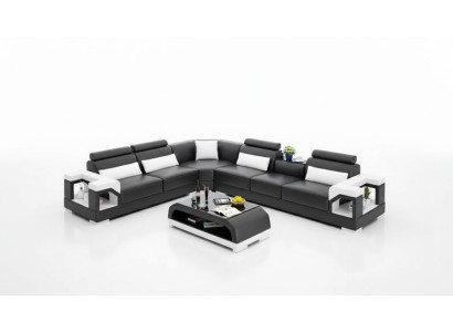 Woonkamer leren bank leren bankbank bankstellen bank leren banken woonlandschap