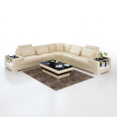 Ontwerp woonkamer bank meubels hoekbank hoekbank leren bekleding bank