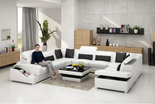 Luxe woonkamer meubelen bank bankstel design banken incl.