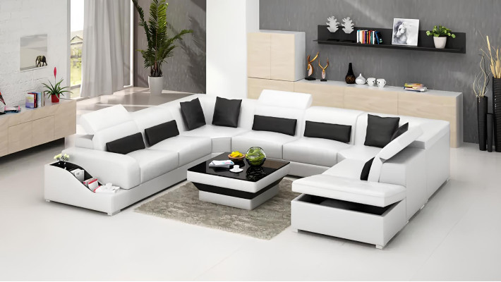Luxe woonkamer meubelen bank bankstel design banken incl.