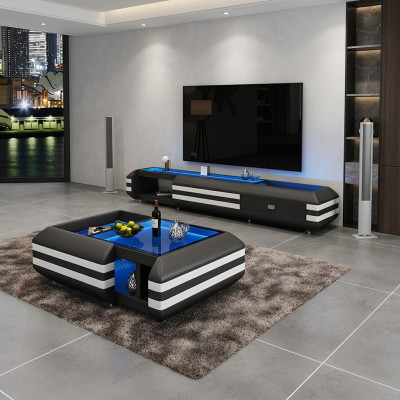 Sideboard Leder RTV verlichte woonkamer meubels Designer tv-meubel