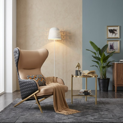 Fauteuil Designer Fauteuil Gestoffeerde Fauteuil Moderne Deco Relax Leren Fauteuil Luxe