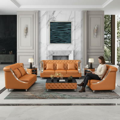 Chesterfield leren bank bank bekledings compleet set stel 6 stuks. Zit set leer.