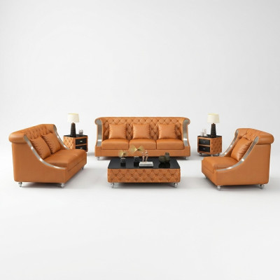 Chesterfield leren bank bank bekledings compleet set stel 6 stuks. Zit set leer.
