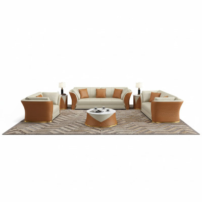 Exclusieve designmeubels 32-zits woonlandschap bankstel set 2-delig.