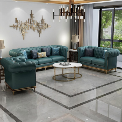 Chesterfield bankstel gestoffeerde zitmeubel set van 2 delen Nieuwe bankstel 3+2 zits Neu Couch  Chesterfield bankstel gestoffeerde zitmeubel set van 2 delen Nieuwe bankstel 3+2-zits Neues Sofa