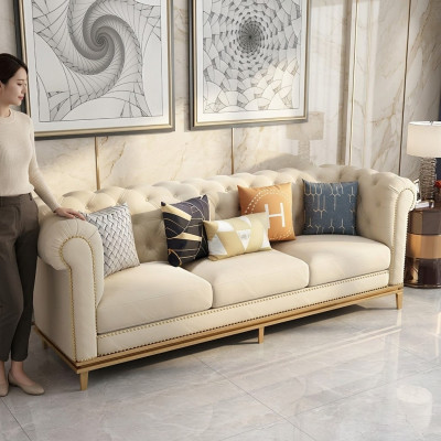 Klassieke driezitsbank sofa 3 zits ontwerp Chesterfield Italiaanse stijl