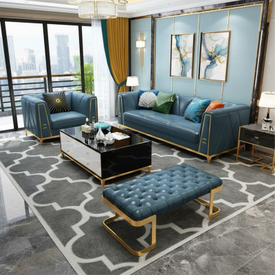 Chesterfield Exclusieve Design Meubels 31-zits Poef Bankstel Bekleding Set