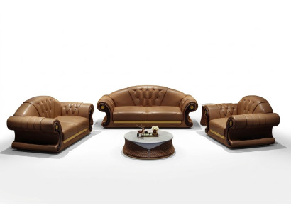Chesterfield Bank Bank Bekleed Bank 3-zitsbank Decoratie Bekleed Leer Nieuw