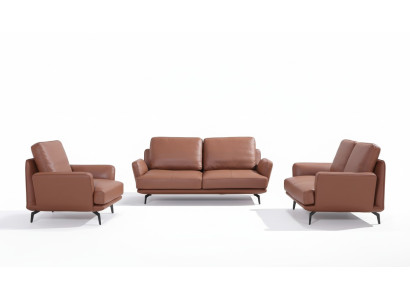 Woonkamer meubels leren bankstel bankstel 3+2+1 zits Moderne bankstellen bank