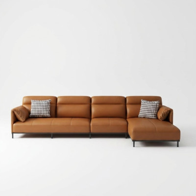 Woonkamer leren bekleding design hoekbank hoekbank bank bank L-vorm