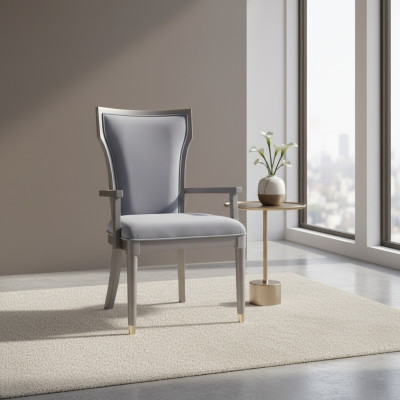 Luxe design stoel Echte Italiaanse stijl meubels Eenpersoons houten fauteuil