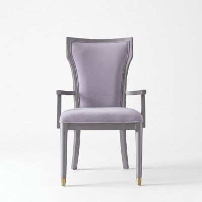 Luxe design stoel Echte Italiaanse stijl meubels Eenpersoons houten fauteuil