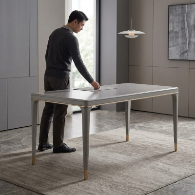 Italiaanse stijl meubels Eettafel Tafel Houten meubels Eetkamer 140x85cm