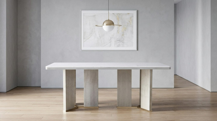 Eettafel Eetkamer Ontwerper Gevoerde Luxe Tafel Tafels 200x100cm Eettafels
