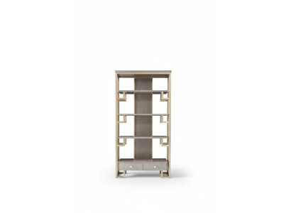 Luxe roestvrijstalen vitrinekast houten designer kast vitrine rek kasten