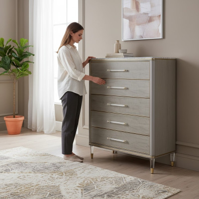 Ladenkast dressoir Stijlvol dressoir Slaapkamerontwerper Laag dressoir.