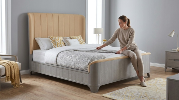 Luxe bed Amerikaanse stijl meubels slaapkamer hotelbedden ontwerp