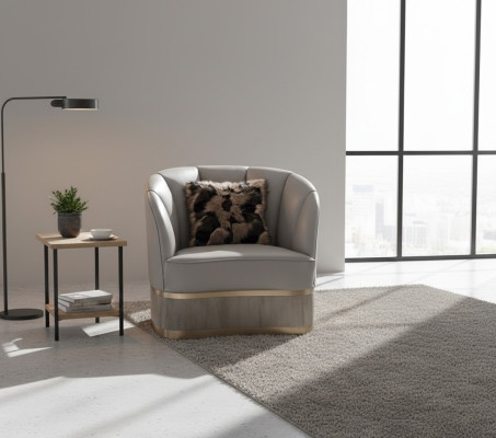 Woonkamer luxe fauteuils hotel gestoffeerde stoelen moderne eenzitters ontwerper