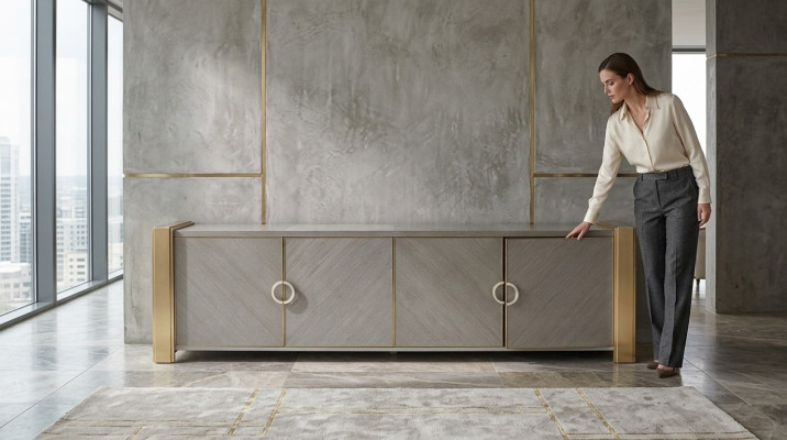 Ontwerp dressoir kast dressoir houten meubels commodes consoles.