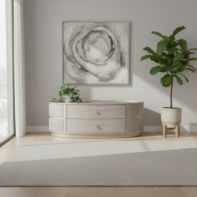Ovale salontafel luxe bank bijzettafels houten tafel Dubai luxe hotel