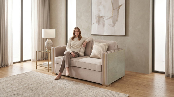 Sofa bank bekleding ontwerp banken zit twee-zits Amerikaanse stijl meubels
