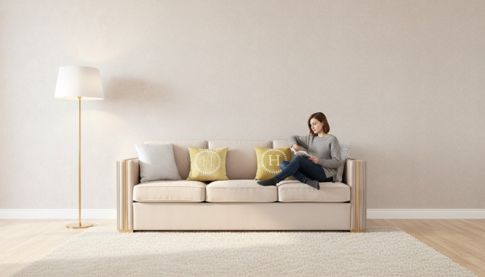 Woonkamer ontwerper meubels bankstel bank bekleding complete bankstel