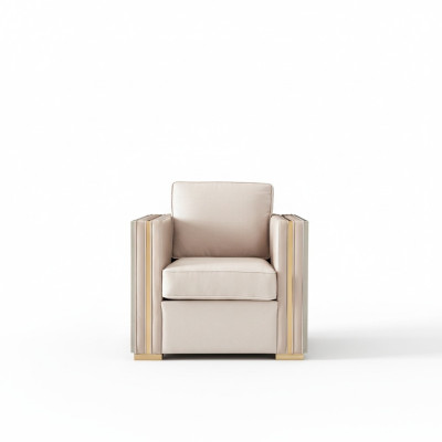 Designer woonkamerinrichting Fauteuil Eenzit Polster Bank Bank